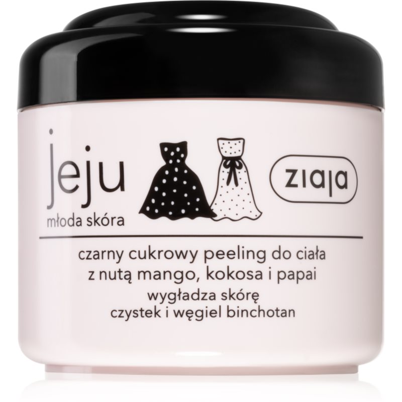 Ziaja Jeju Young Skin exfoliant de corp cu zahăr negru 200 ml