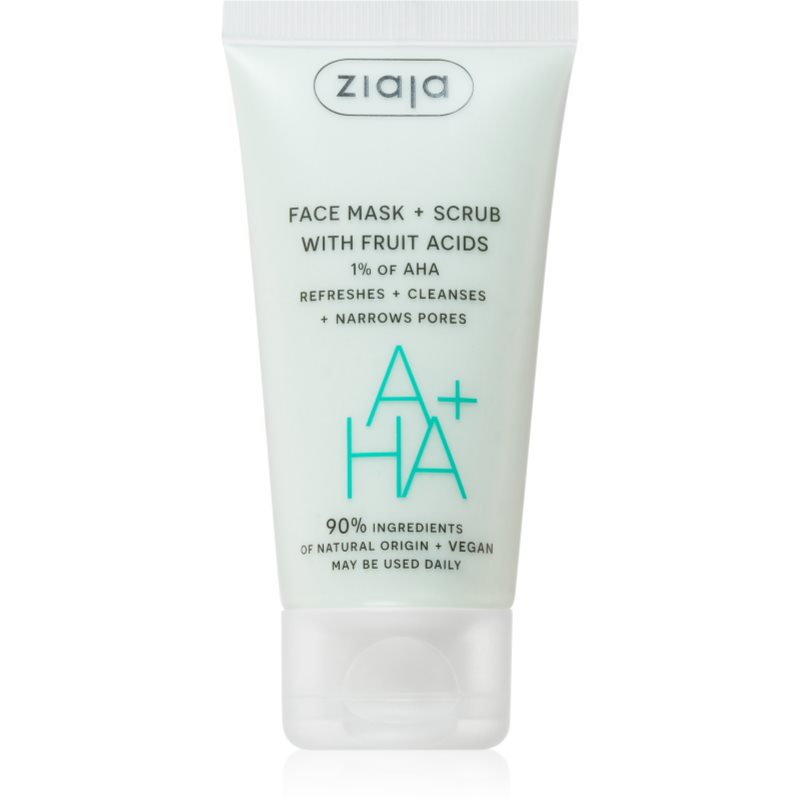 Ziaja Face Mask + Scrub with Fruit Acids masca exfolianta 55 ml