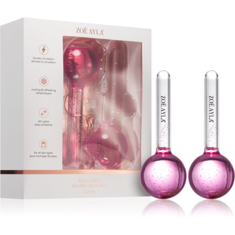 Zoë Ayla Ice Globes accesoriu de masaj faciale 2 buc