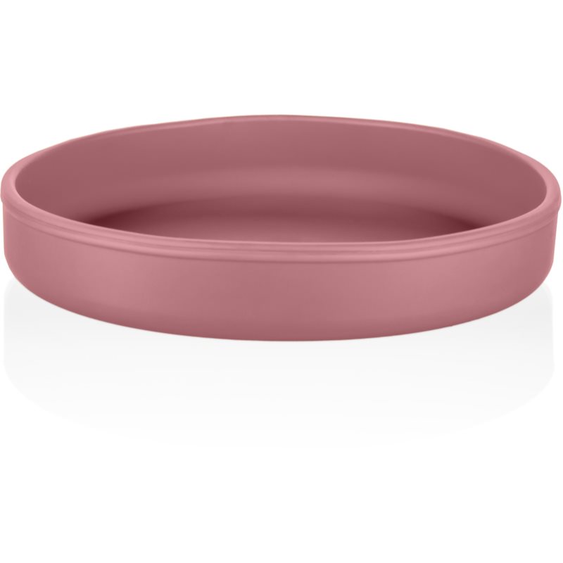 Zopa Silicone Plate farfurie 6 m+ Old Pink 1 buc