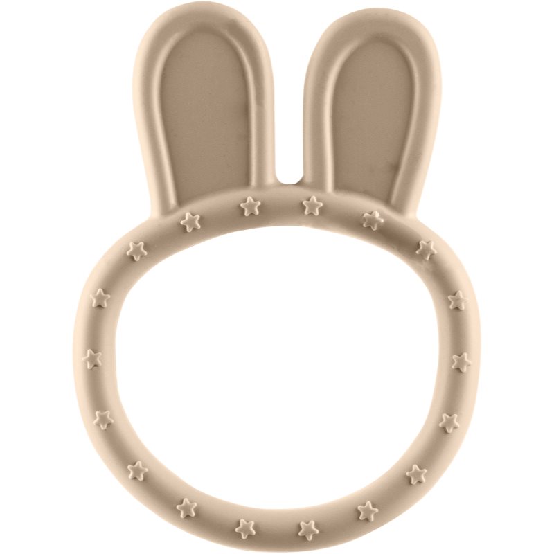 Zopa Silicone Teether Rabbit jucărie pentru dentiție Sand Beige 1 buc