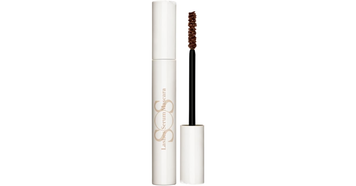 Clarins SOS Lashes Serum Mascara nährende Wimperntusche zur Verlängerung und für mehr Volumen der Wimpern 8 ml