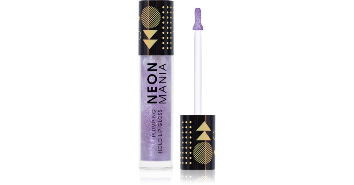 Dermacol Neon Mania Glitzer-Lipgloss mit vergrößerndem Effekt Farbton 1 4 ml