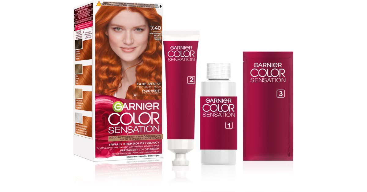 Garnier Color Sensation Haarfarbe Farbton 7.40 Miedziany Blond 1 St.