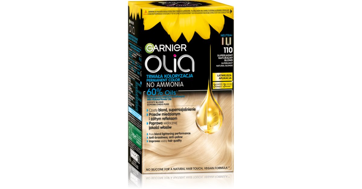 Garnier Olia Big Kit Permanent-Haarfarbe Farbton 110 Superlight natural blonde 1 St.