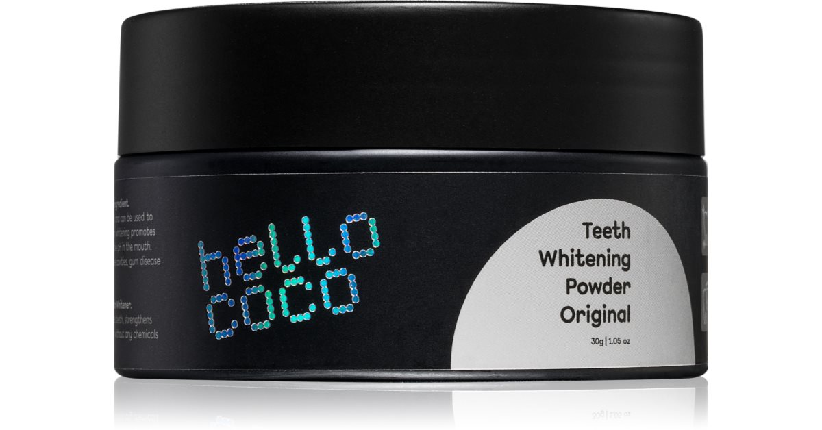 Hello Coco Original Aktivkohle zur Zahnaufhellung 30 g
