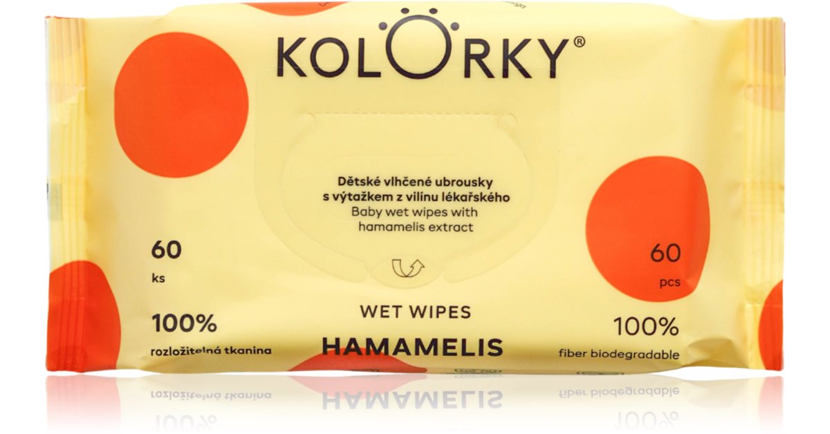 Kolorky Wet Wipes Hamamelis sanfte Feuchttücher für Kleinkinder 60 St.