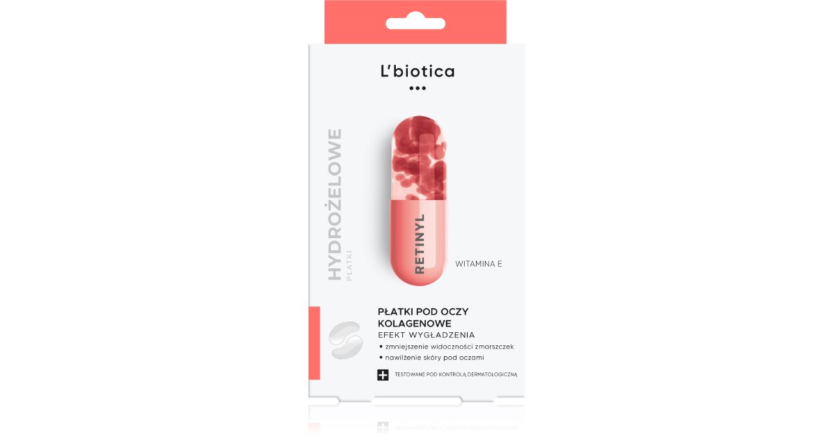 L’biotica Masks Kollagen-Maske für den Augenbereich mit Antifalten-Effekt 6 St.