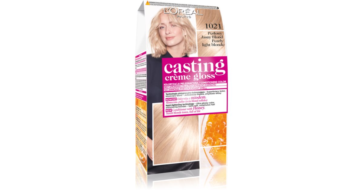 L’Oréal Paris Casting Creme Gloss Haarfarbe Farbton 1021 Pearly Light Blond 1 St.