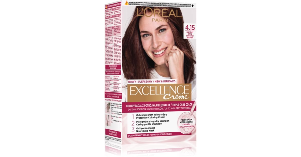L’Oréal Paris Excellence Creme Haarfarbe Farbton 4.15 Marron Frappe 1 St.