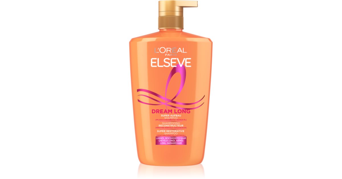 L’Oréal Paris Elseve Dream Long erneuerndes Shampoo mit Pumpe 1000 ml