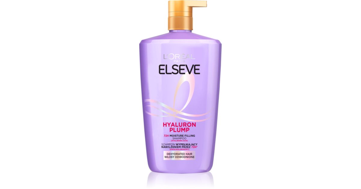 L’Oréal Paris Elseve Hyaluron Plump hydratisierendes Shampoo mit Hyaluronsäure 1000 ml