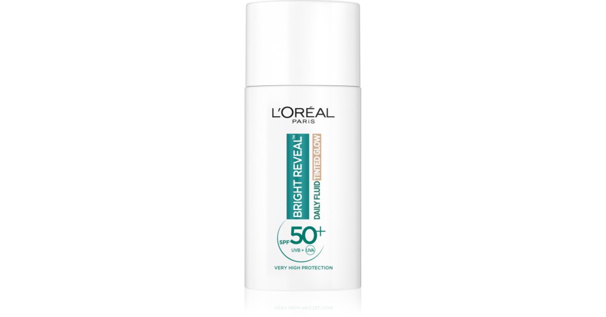L’Oréal Paris Bright Reveal aufhellendes Tönungsfluid gegen dunkle Flecken SPF 50+ 50 ml