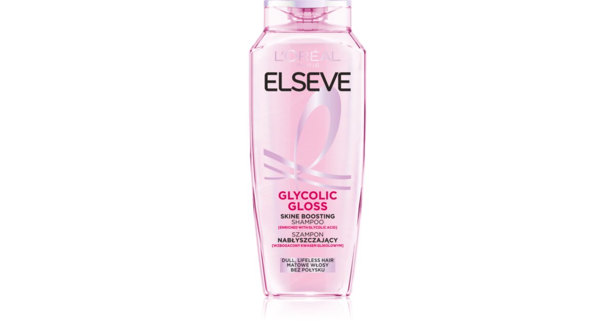 L’Oréal Paris Elseve Glycolic Gloss Shampoo für höheren Glanz 400 ml