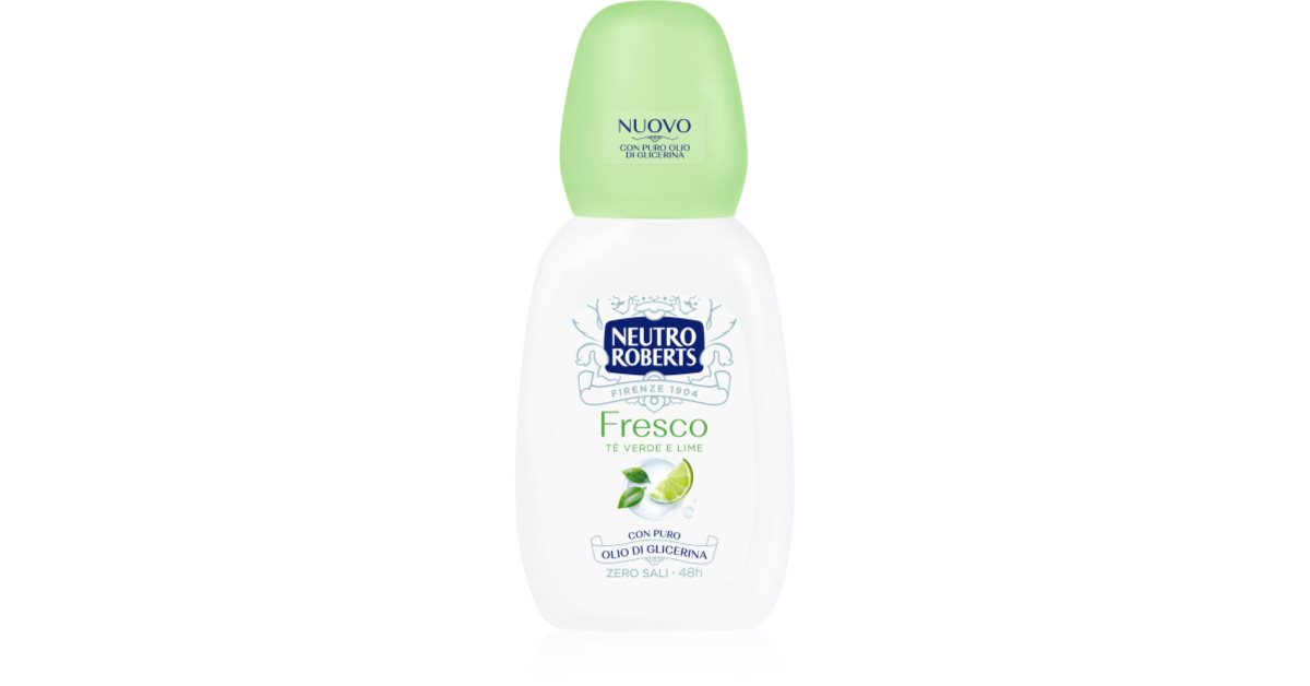 Neutro Roberts Tè Verde e Lime deo mit zerstäuber mit 48-Stunden Wirkung 75 ml