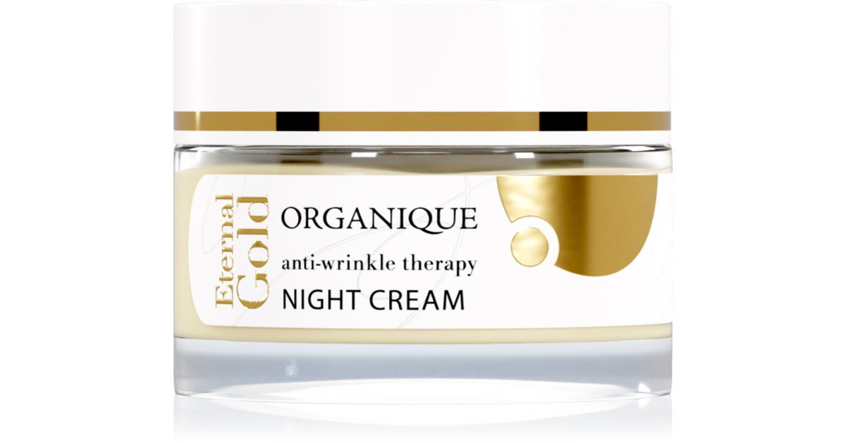 Organique Eternal Gold Anti-Wrinkle Therapy feuchtigkeitsspendende Nachtcreme gegen Falten 50 ml
