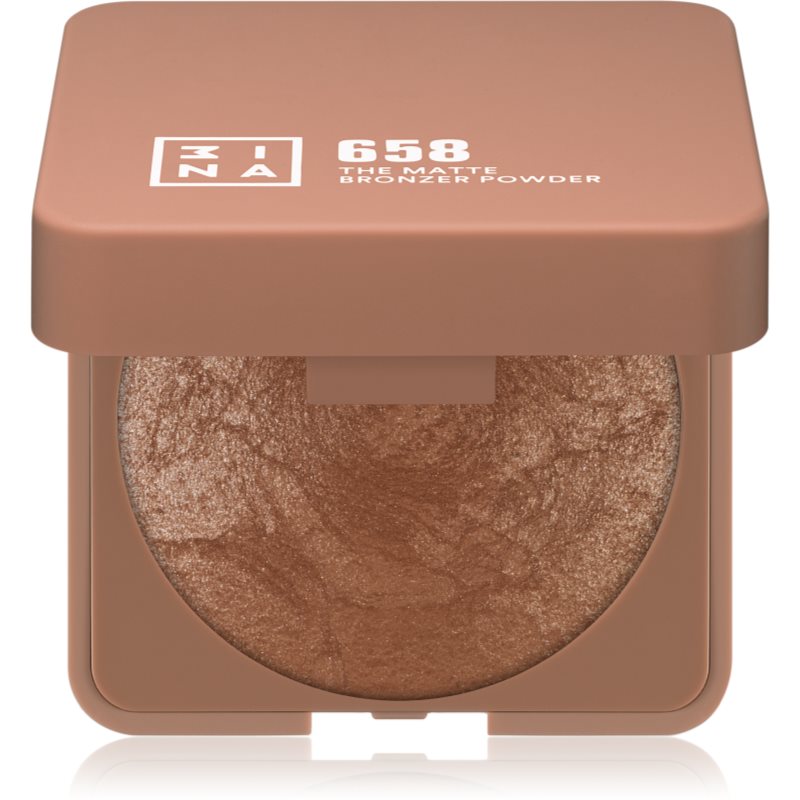 E-shop 3INA The Bronzer Powder kompaktní bronzující pudr odstín 658 Matte Sand 7 g
