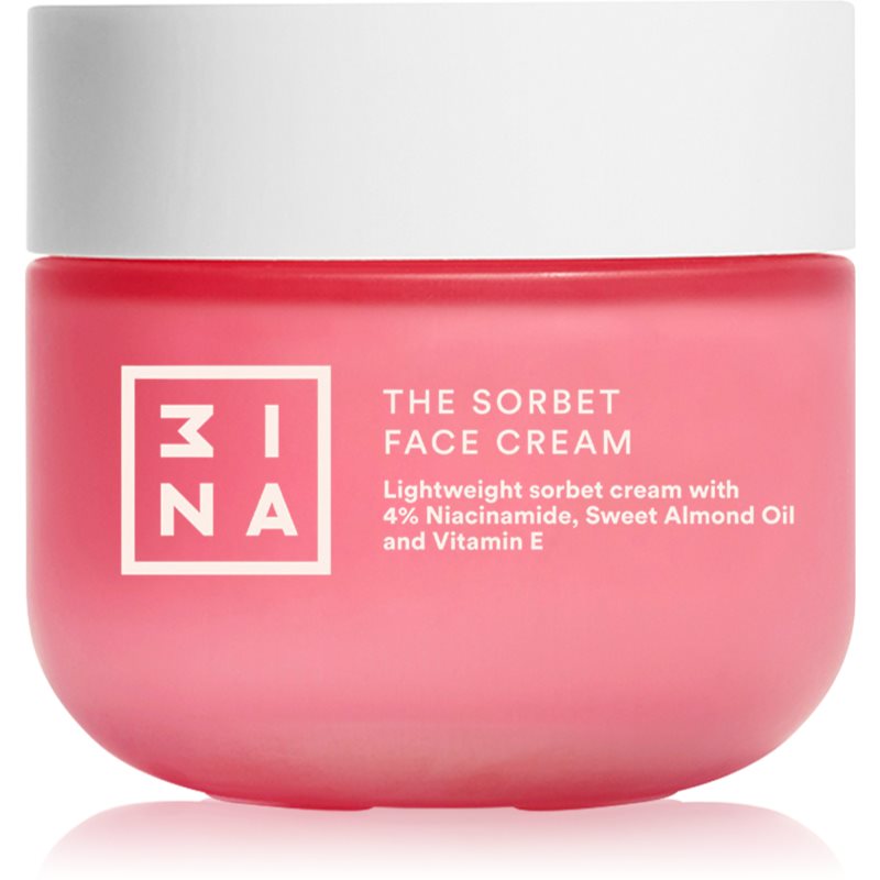 3INA Skincare The Sorbet Face Cream lehký hydratační krém na obličej 50 ml