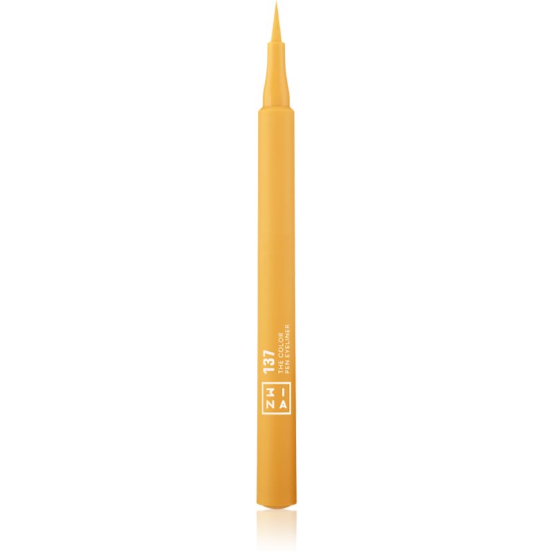 3INA The Color Pen Eyeliner tartós szemfilc árnyalat 137 - Yellow 1 ml