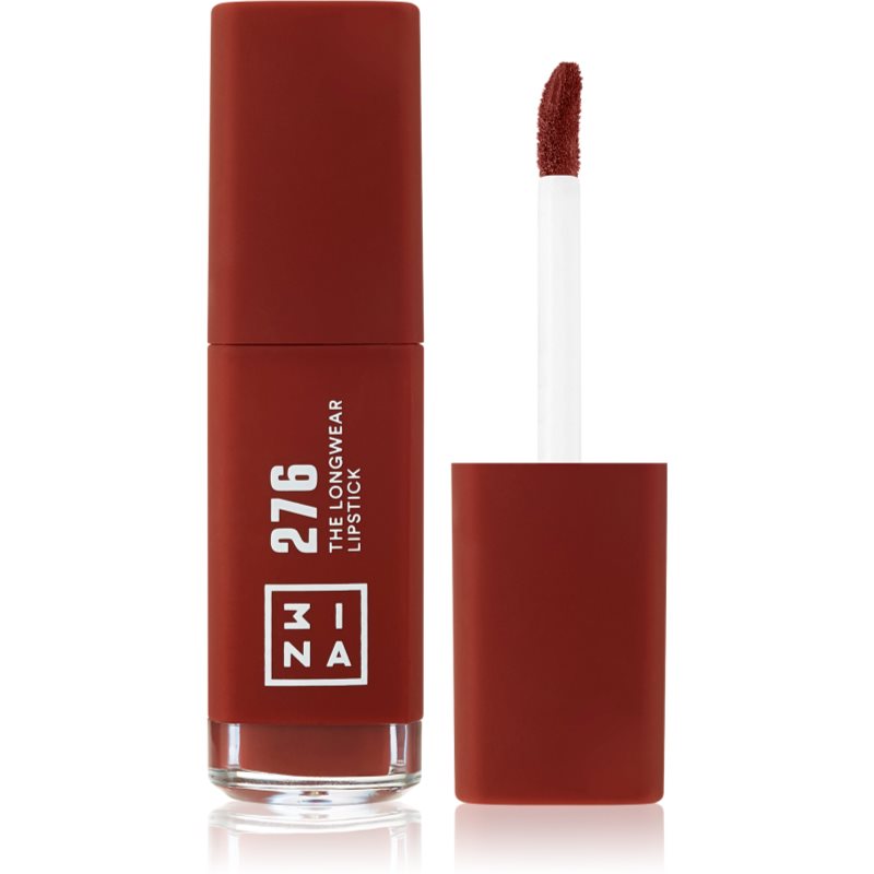 3INA The Longwear Lipstick Ruj de buze lichid, de lunga durata culoare 276 - Chocolat red 6 ml