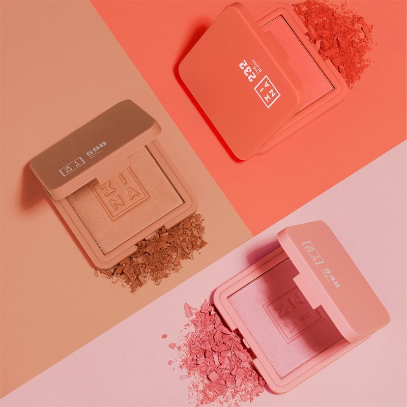 3INA The Blush Compact Blush Shade 590 Brown Red 7,5 G