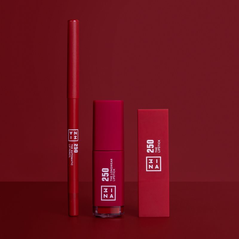 3INA The Lipstick Lipstick Shade 250 - Dark Pink Red 4,5 G