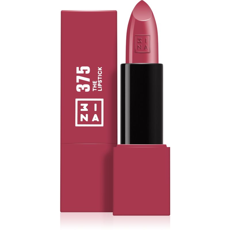 3INA The Lipstick fényes ajakrúzs árnyalat 375 - Shiny pink 4,5 g