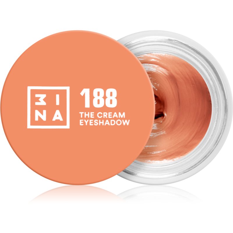 3INA The 24H Cream Eyeshadow krémes szemhéjfestékek árnyalat 188 Orange 3 ml
