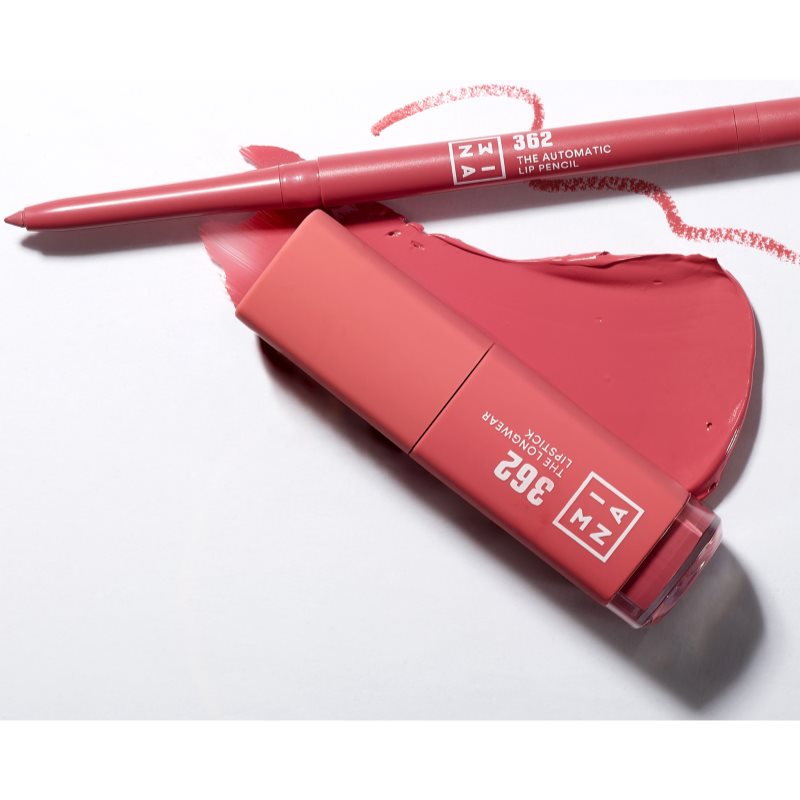3INA The Longwear Lipstick Long-lasting Liquid Lipstick Shade 362 - Pink 6 Ml
