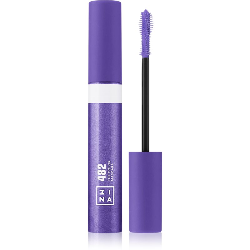 3INA The Color Mascara szempillaspirál árnyalat 482 - Purple 14 ml