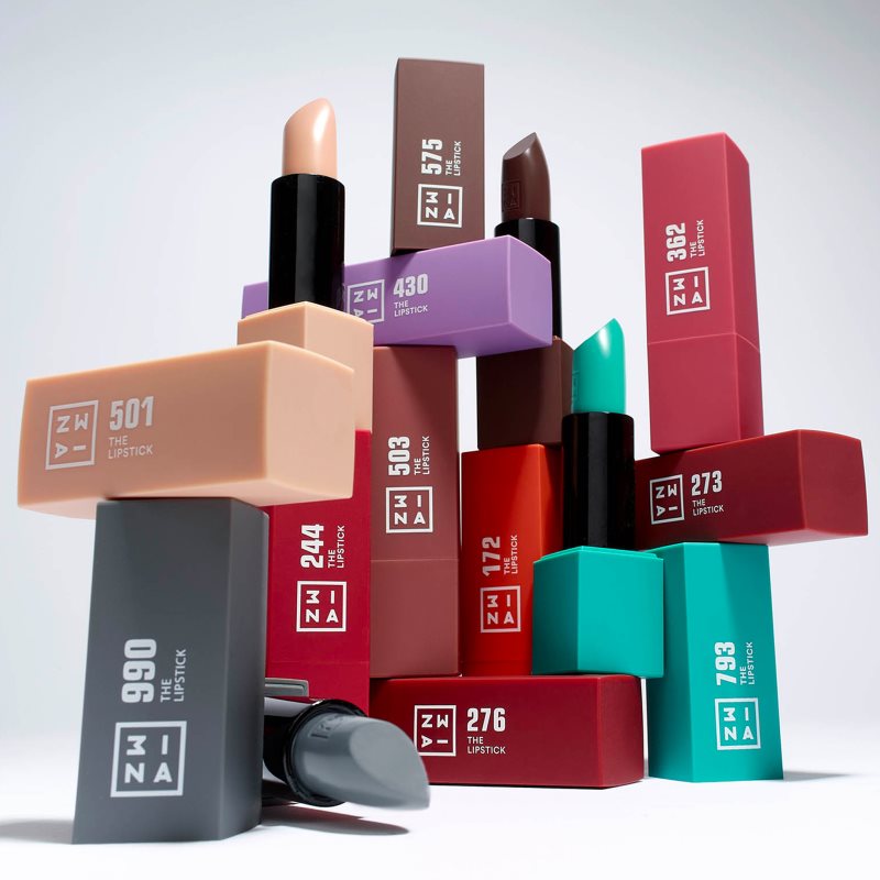 3INA The Lipstick помада відтінок 990 Gray 4,5 гр