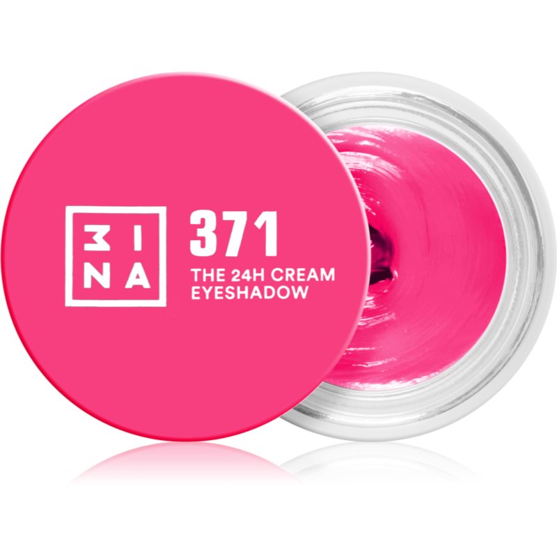 3INA The 24H Cream Eyeshadow Lidschatten-Creme Farbton 371 - Electric Pink 3 ml