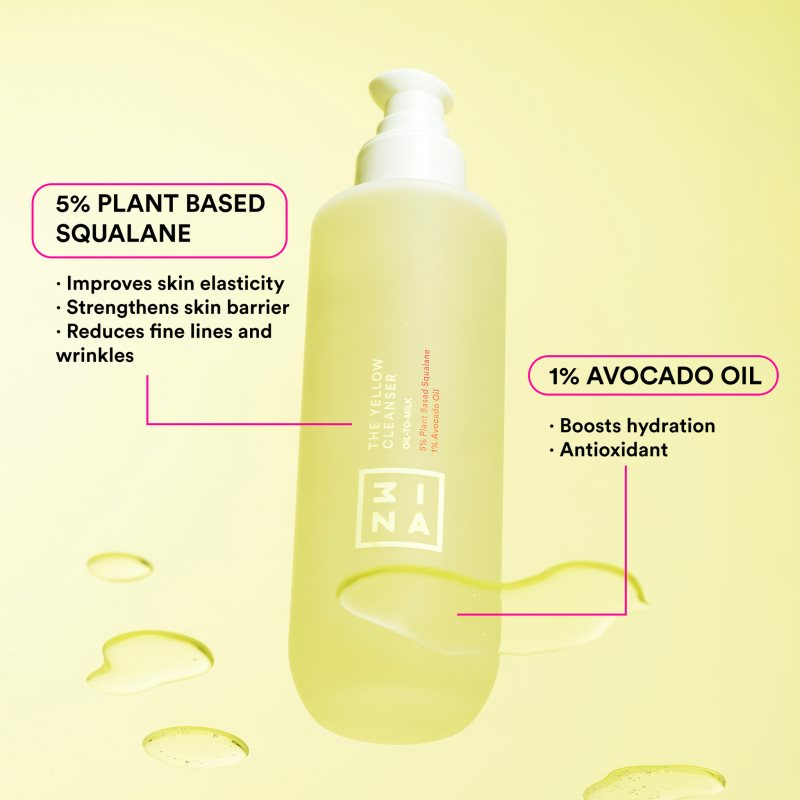 3INA Skincare The Yellow Oil Cleanser олійка для зняття макіяжу 195 мл