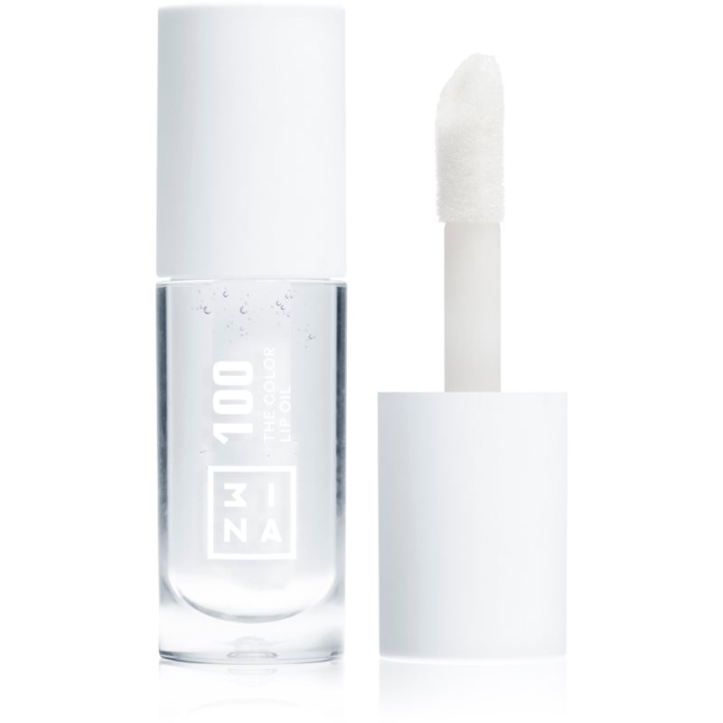 3INA The Color Lip Oil hydratační olej na rty odstín 100 - Crystal clear 4 ml