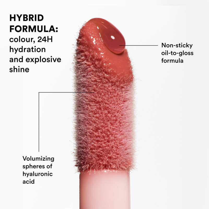 3INA The Color Lip Oil aceite hidratante para labios tono 503 - Medium nude pink, sheer 4 ml