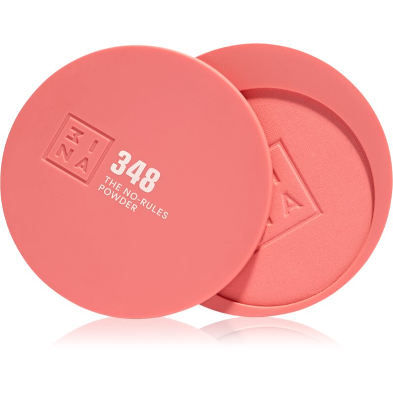 3INA The No-Rules Powder multifunkční líčidlo pro oči, rty a tvář odstín 348 - Flamingo pink, matte 8 g