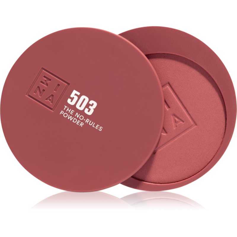 3INA The No-Rules Powder multifunkční líčidlo pro oči, rty a tvář odstín 503 - Nude pink, matte 8 g