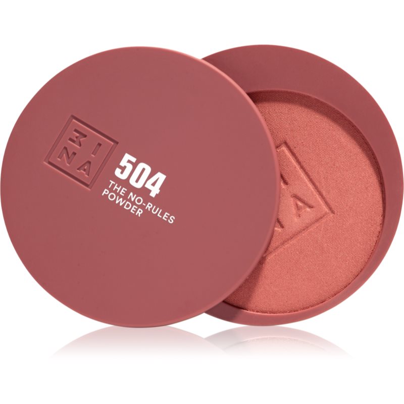 3INA The No-Rules Powder multifunkční líčidlo pro oči, rty a tvář odstín 504 - Classic nude, shimmer 8 g
