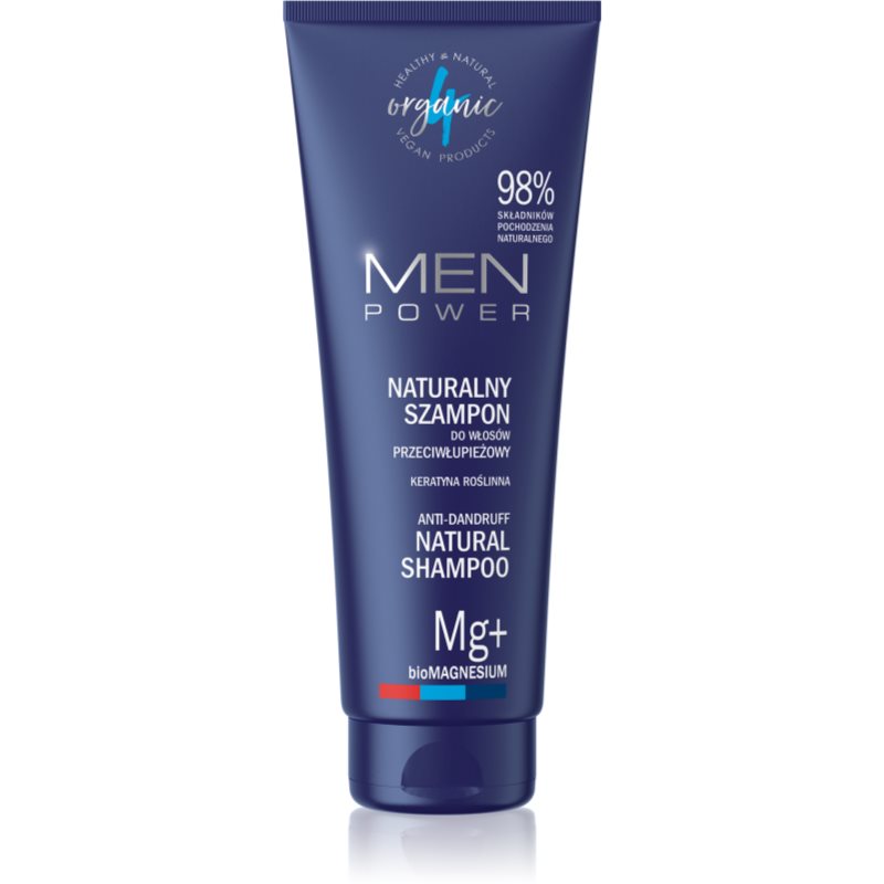 4Organic Men Power šampūnas nuo pleiskanų vyrams 250 ml
