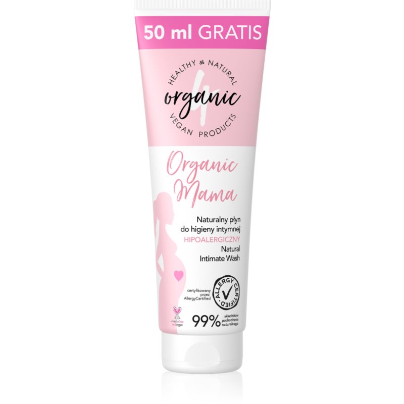 

4Organic Organic Mama делікатний гель для інтимної гігієни для вагітних