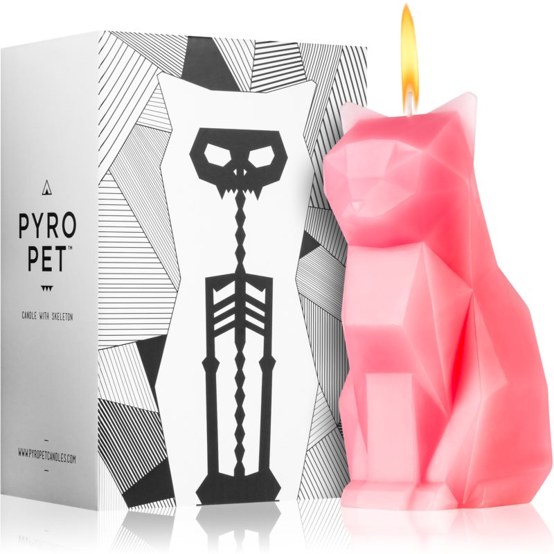 54 Celsius PyroPet KISA (Cat) Decorative Candle Dusty Pink 17 Cm