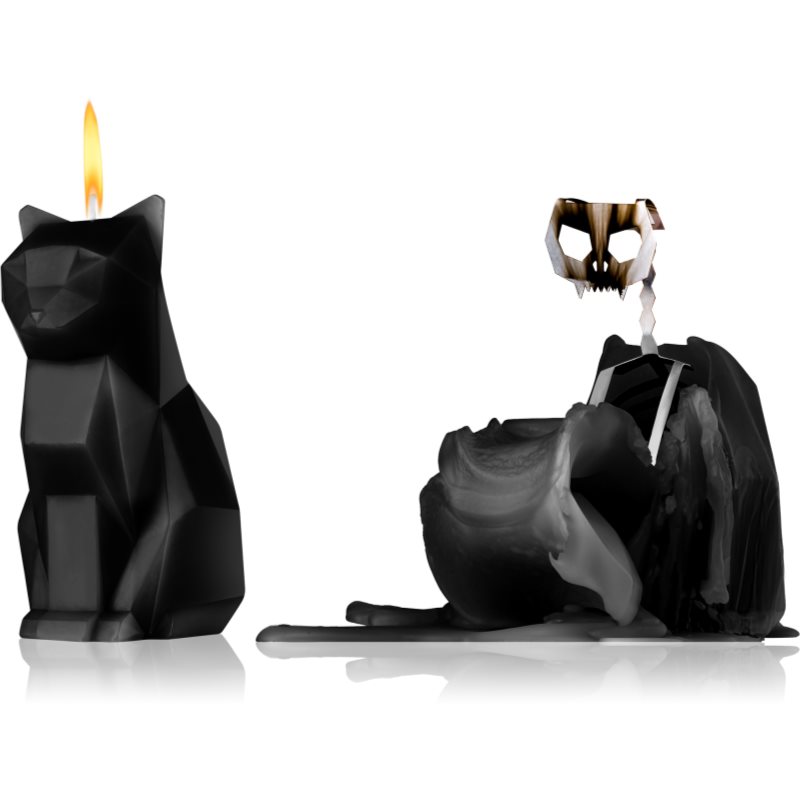 54 Celsius PyroPet KISA (Cat) dekoratívna sviečka Black 17 cm