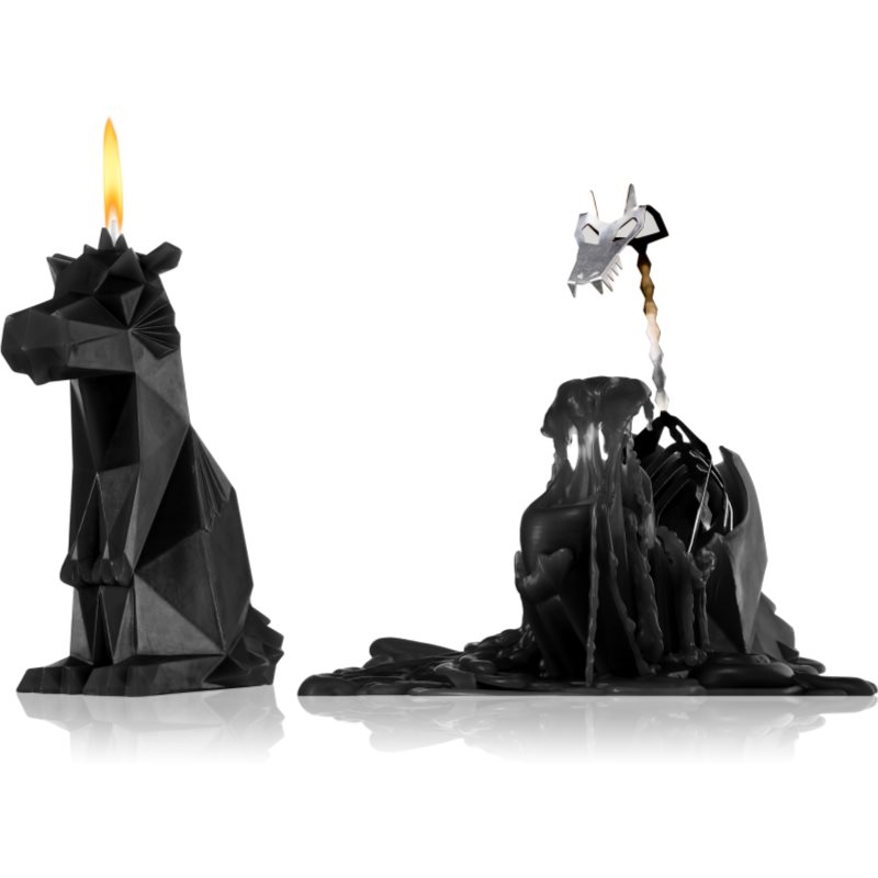 E-shop 54 Celsius PyroPet DREKI (Dragon) dekorativní svíčka Black 17.8 cm