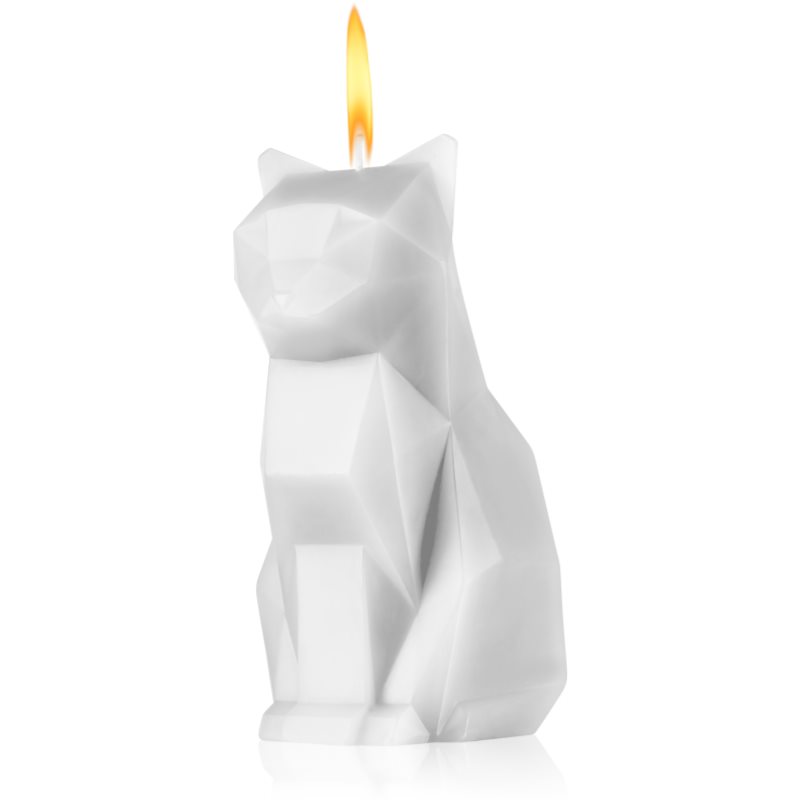 E-shop 54 Celsius PyroPet KISA (Cat) dekorativní svíčka White 17 cm