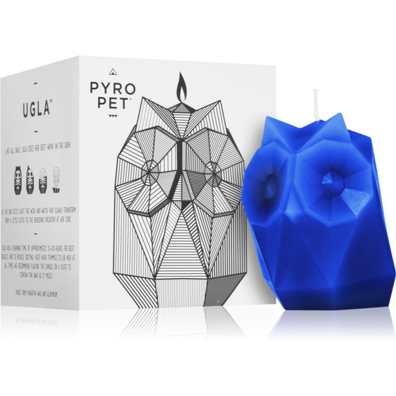 54 Celsius PyroPet UGLA (Owl) свічка I. Electric Blue 11 см
