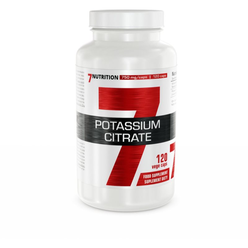 7Nutrition Potassium Citrate kapsułki dla prawidłowego funkcjonowania serca 120 caps.