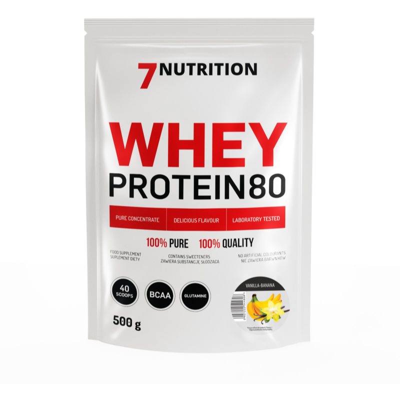 7Nutrition Whey Protein 80 białko serwatkowe smak Vanilla& Banana 500 g