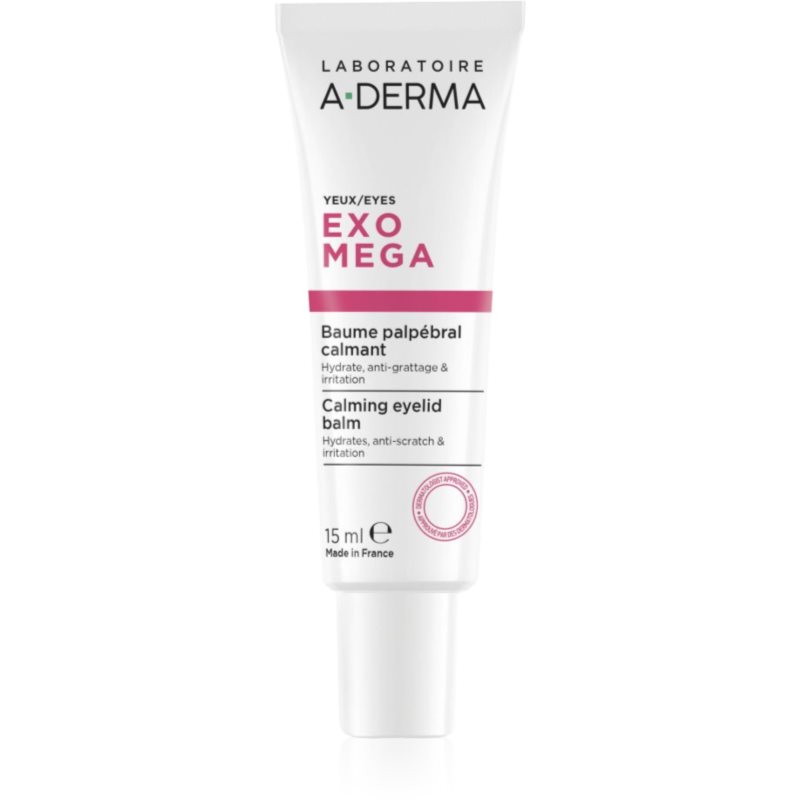 A-Derma Exomega Calming Eyelid Balm soothing cream for the eye area 15 ml