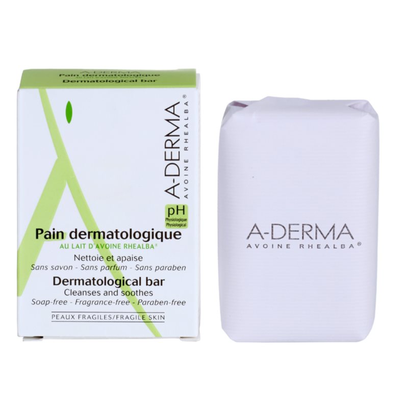 A-Derma Original Care dermatologická mycí kostka pro citlivou a podrážděnou pokožku 100 g