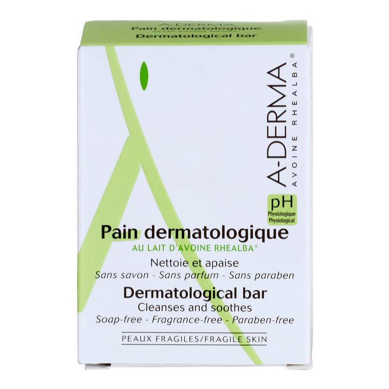 A-Derma Original Care дерматологічне очищаюче мило для чутливої та подразненої шкіри 100 гр